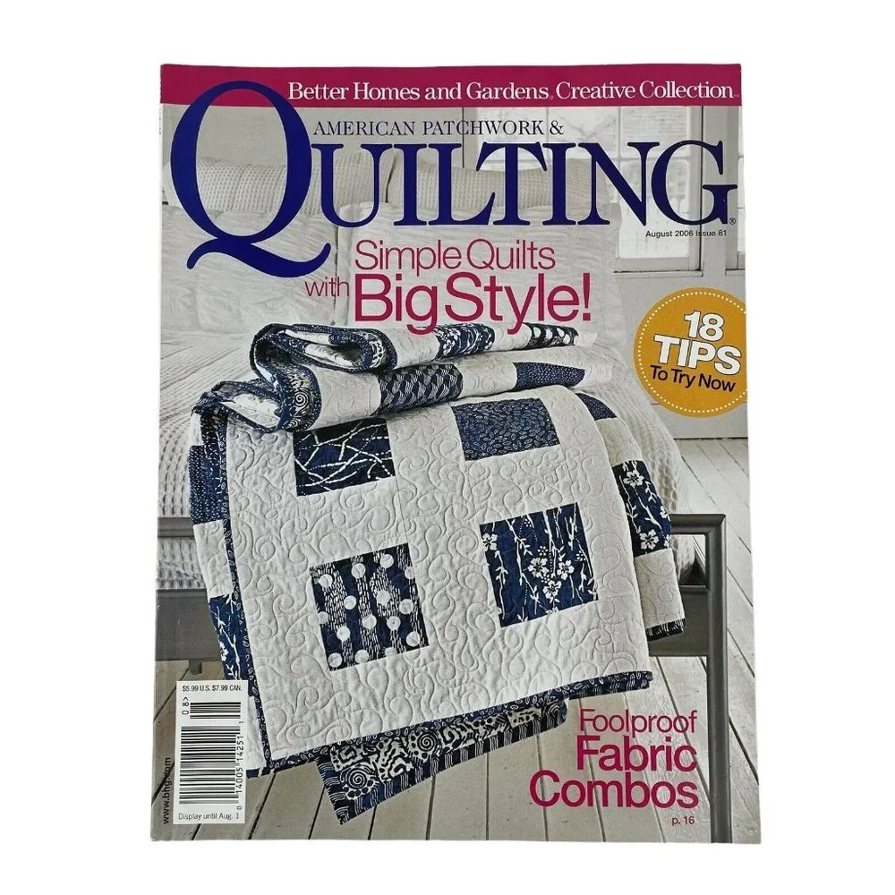 Better Homes & Gardens American Patchwork‎ & Quilting Magazines Full Year 2006
